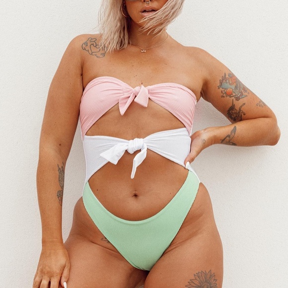 Princess Polly Other - Mink pink sorbet one piece